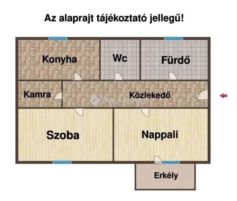 2 szobás lakás eladó Veszprém belvárosában