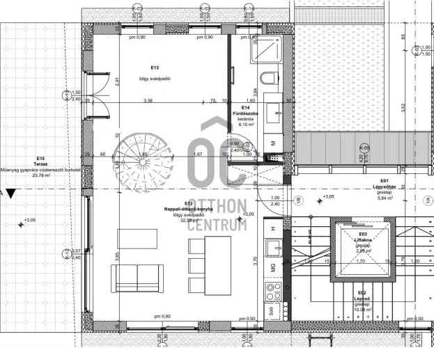 Kiadó lakás Budapest II. kerület Zöldmál részén erkélyes duplex