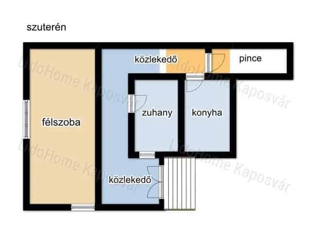 Kaposvár Cseri panorámás zártkerti ház eladó felújítandó