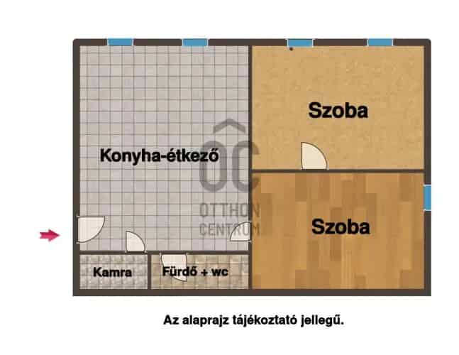 Kőszegi eladó lakás 64 m2 földszint felújítandó