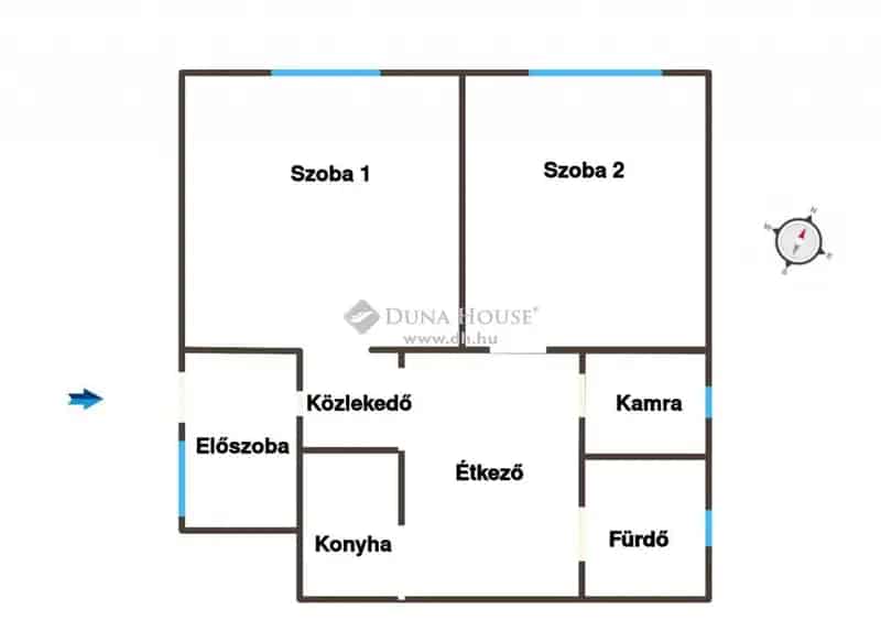 Polgári családi ház eladó 72 nm 2 szoba