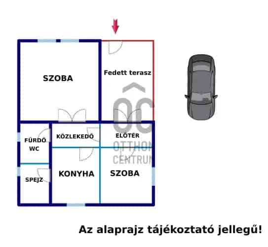 Tápiószecsői eladó családi ház 2 szoba 1018 nm telekkel