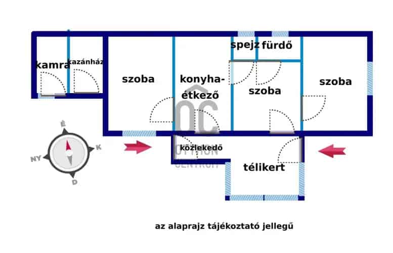 Jászapáti családi ház eladó - 3 szoba, nagy telek