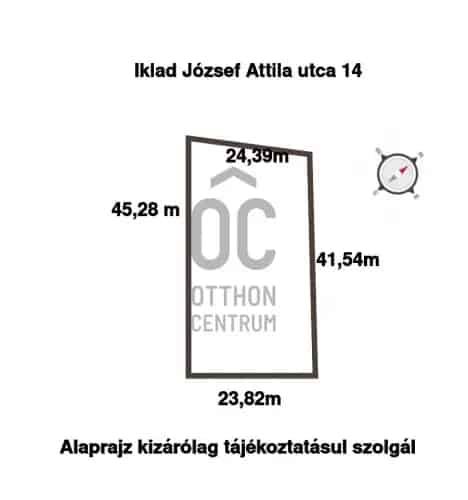 Iklad telek eladó 1050 m² DTK049876