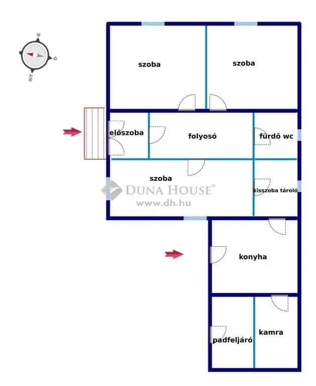 90m2-es családi ház eladó Tiszakarádon