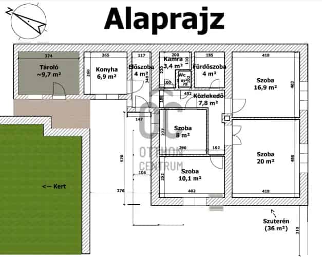 Eger Vécseyvölgy 4 szobás családi ház eladó