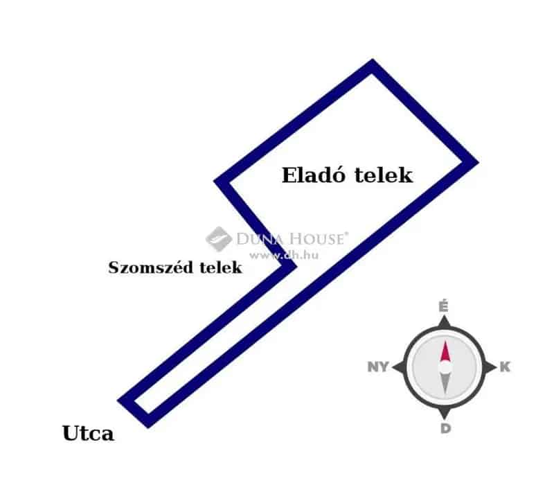Balatonszabadi belterületi telek eladó 1817nm