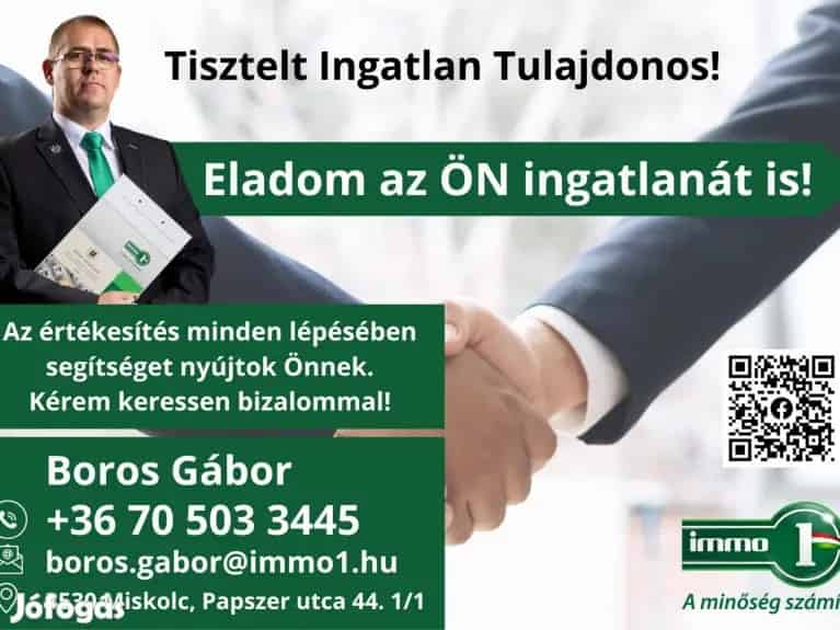 Ingatlan Eladás Miskolc - Gyors Ügyintézés Profi Szakértőtől