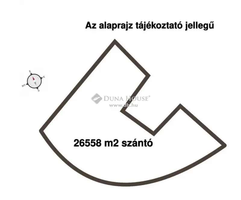 Szegedi szántóföld eladó 26 558 nm M5 autópálya közelében