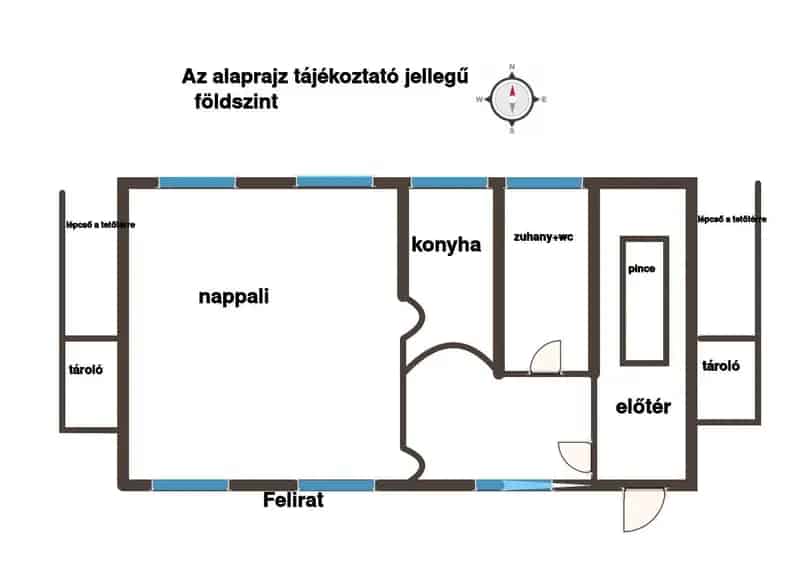 Zöldövezeti 3 szobás ház 972m2-es telken eladó