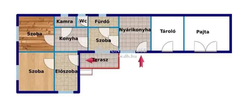 Borgáta - Felújítandó családi ház 2181 m2-es telekkel