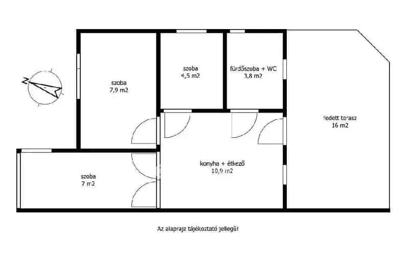 Balatonszéplak Ezüstpart 42m2-es ház eladó