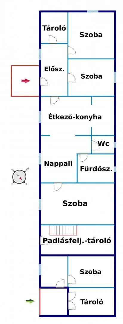 98 nm-es családi ház Inárcson 40 nm melléképülettel