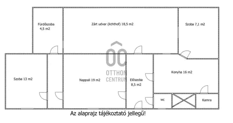 Budapest IX kerületi eladó lakás 72 nm 2 1 félszoba földszint