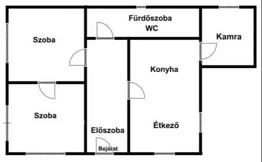 Forrói családi ház eladó - 80m² - garázs - borospince - istálló