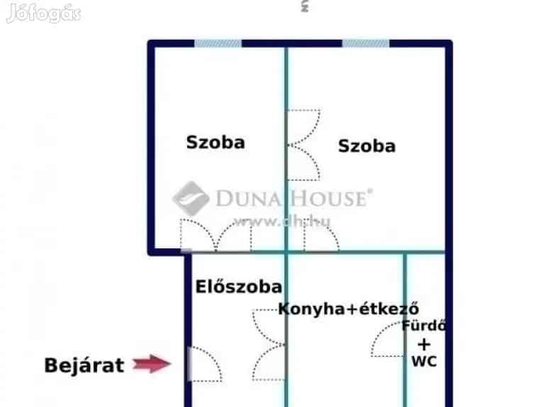 Szegedi 66 nm-es 2 szobás lakás eladó garázzsal
