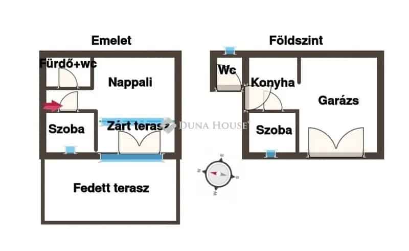 Felujítandó kétszintes ház Abaligeten tóközelben