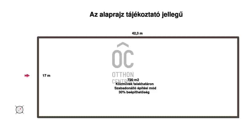 Szegedi eladó telek 720m2 Ujszeged Füvészkert közelében