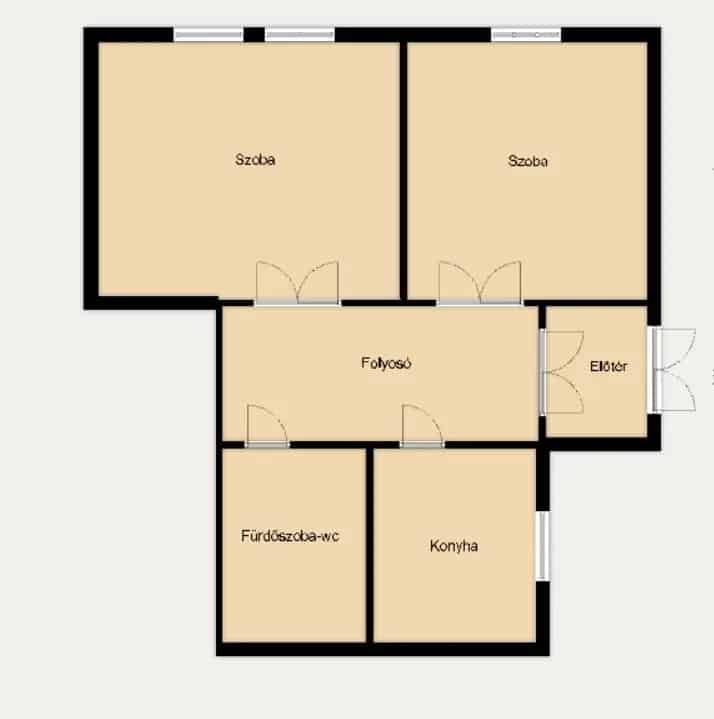 67 m2-es házrész Debrecenben - Galériázható szobák, 72 m2-es pince