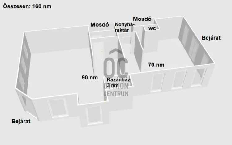 Ajkai eladó kereskedelmi ingatlan, UZ017008