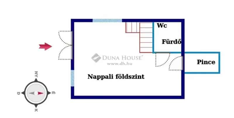 Alpesi stílusú ház Dunaszekcsőn