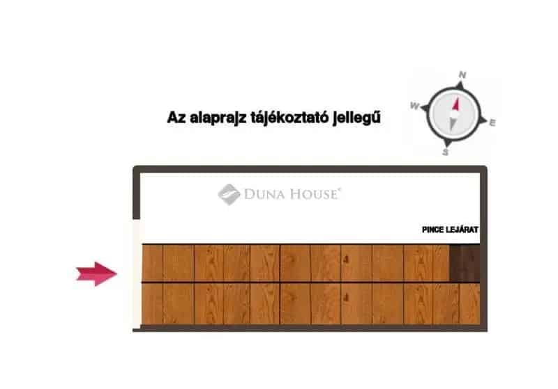 16m2-es Garázs Egerben Pincegalériával