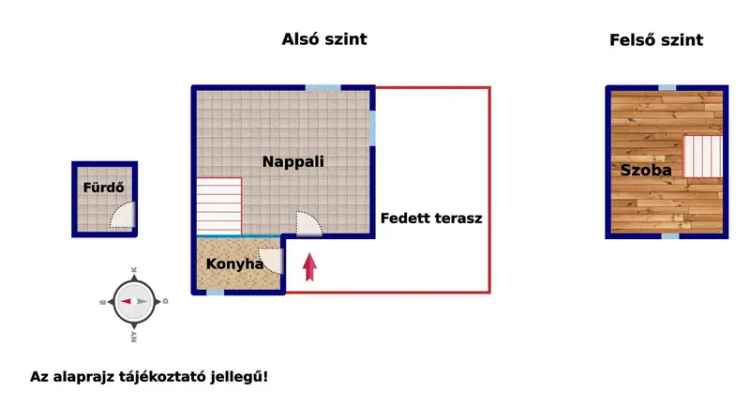 Eladó ház Balatonakarattyán két szintes kényelmes nyaraló