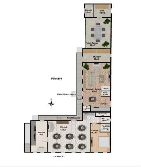 ELADÓ Alsónyéken 210 m2-es, jól működő, 6 hálószobás panzió, minden berendezésével és külön kialakított, 103 m2-es lakótérrel.