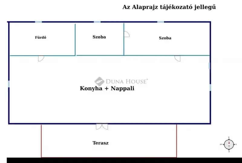 60nm-es Duna-parti ház Kiskunlacházán