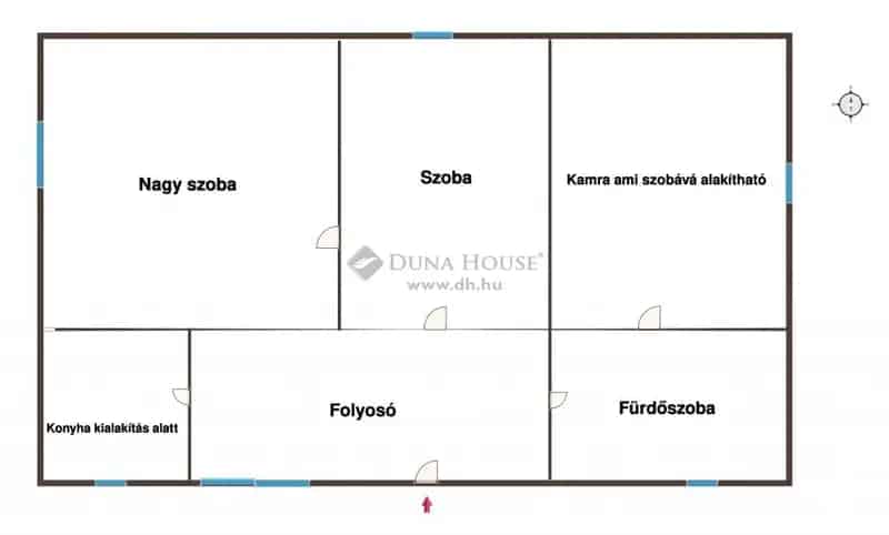 Felujítandó családi ház Pálmonostorán nagy telekkel