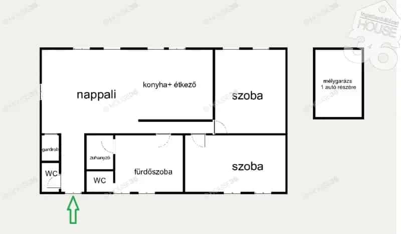 Kecskemét Belváros Nappali 2 Szoba 88nm Mélygarázs