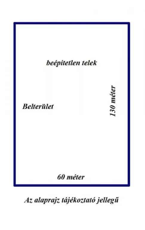 Zsombó Andrássy út 7792 nm-es telek eladó