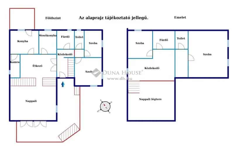 Ráckeve Duna-parti 2 szintes családi ház eladó