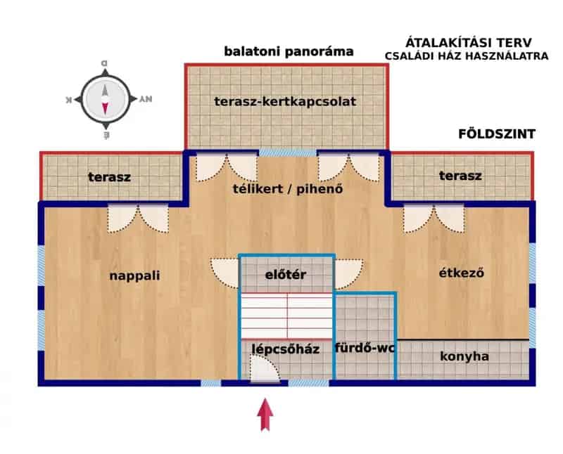 Paloznaki Vendégház Balatoni Panorámával - 332m2 - 4 Apartman