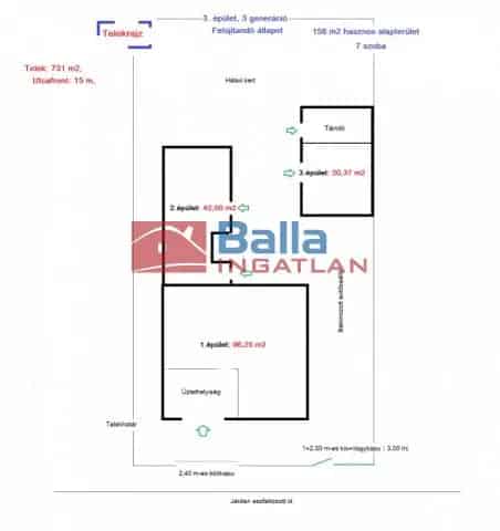 Budapest XVIII kerület családi ház eladó 158nm 7 szoba 731nm telek