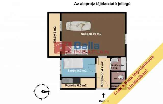 XVI Kerulet Rakoszentmihaly 46 nm-es 1 1 Felszobas Foldszinti Tegla Lakas Elado