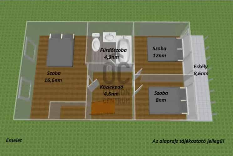 Veszprémi eladó sorház Újtelepen 3 hálószobával és garázzsal