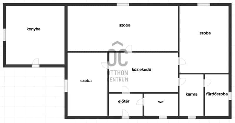 Komlói családi ház eladó Gesztenyésben 70m2 3 szoba