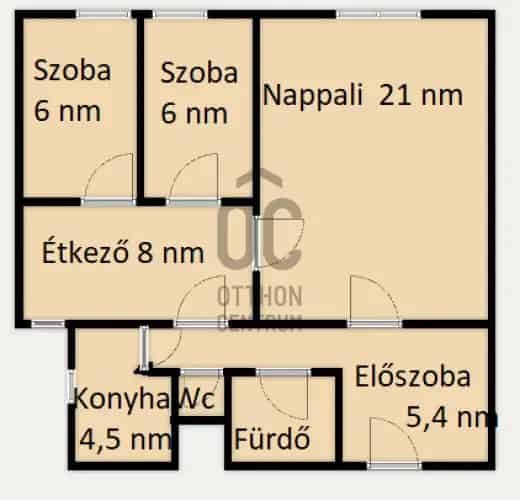 Budapest XXI kerület eladó 3 szobás panel 57 nm