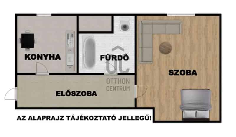 Dunaújvárosi eladó lakás 39nm 1szoba földszint