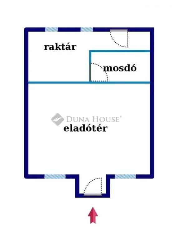Komlói üzlethelyiség eladó - 85m2 - Árkád sor