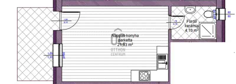 Siófoki eladó új építésű lakás 26m2 terasszal