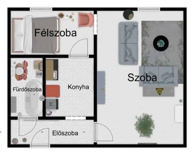 Gépesített 1 5 szobás lakás Miskolc központjában