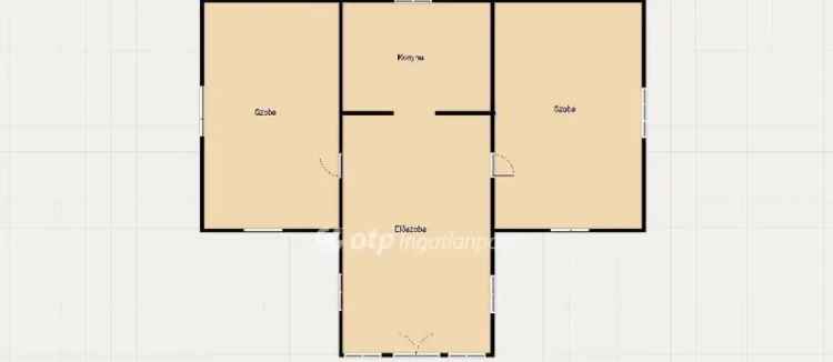 Kaba 52m2-es családi ház eladó 3955m2 telken