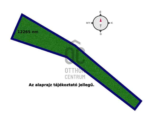 Ócsai eladó telek DTK093672 - 12265 m² szántóföld