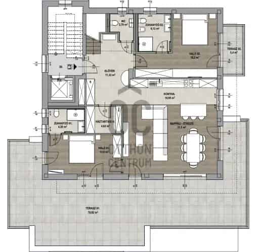 Budapest XII kerület Penthouse eladó 149nm 123nm terasszal