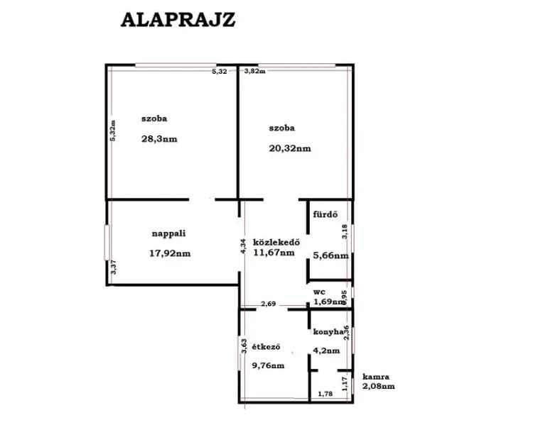 Adonyi 2 szobás ikerházrész eladó - 102m² - 600m² telekkel