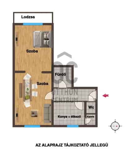 Budapest XI kerületi eladó lakás 54 nm 2 szoba jó állapotú