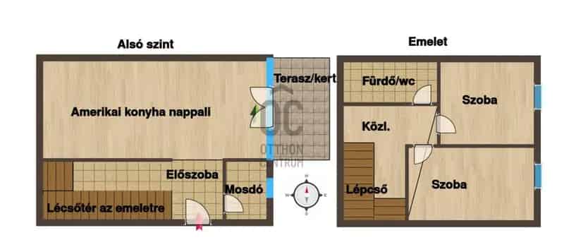 Pécsi eladó lakás Tettyén 64nm 2 szoba terasszal