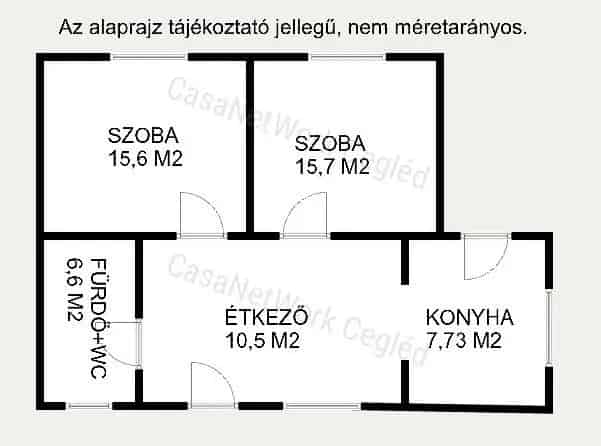 Farmoson eladó felújítandó családi ház 56nm 1698nm telken